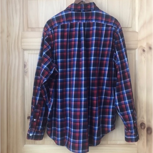 AMERICAN LIVING men’s size XL plaid button front shirt - Picture 8 of 9